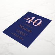 Moderne fête d'anniversaire 40 ans et fabuleuse