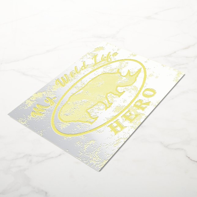 Invitation En Aluminium Mon héros de la faune (Rotation)