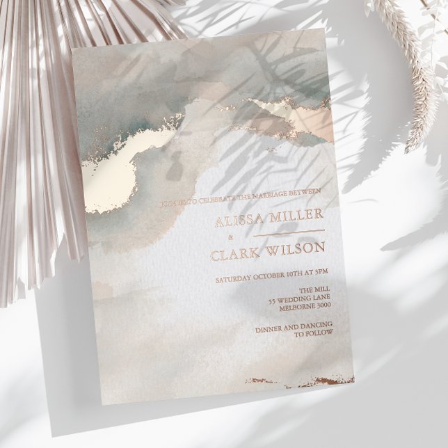 Invitation En Aluminium Moody Mariage (Créateur téléchargé)