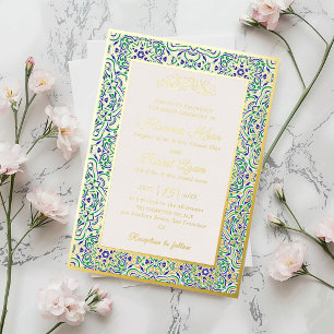 Invitation En Aluminium Motif géométrique turc Mariage islamique