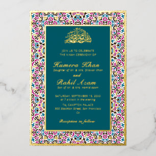 Invitation En Aluminium Motif marocain Bijou Treillis Islamique