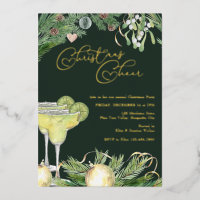 Noël Cheer Margarita et Mistletoe Party Gold