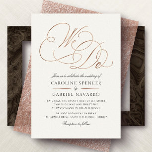 Invitation En Aluminium Nous faisons de la calligraphie formelle pour mari