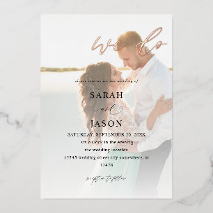 Invitation En Aluminium Nous faisons la calligraphie photo de mariage