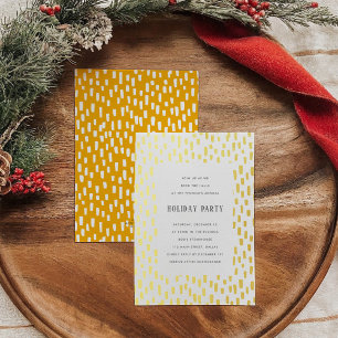 Invitation En Aluminium Or Orange Dashely Golden Holiday Party