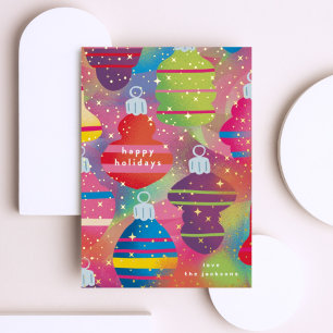 Invitation En Aluminium Ornements Arc-en-ciel brillants