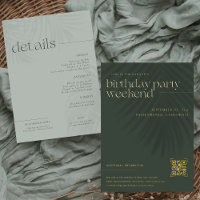 Palmiers minimalistes modernes | Week-end d'annive