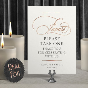 Invitation En Aluminium Pancarte de Table en Papier Aluminium pour Cadeaux