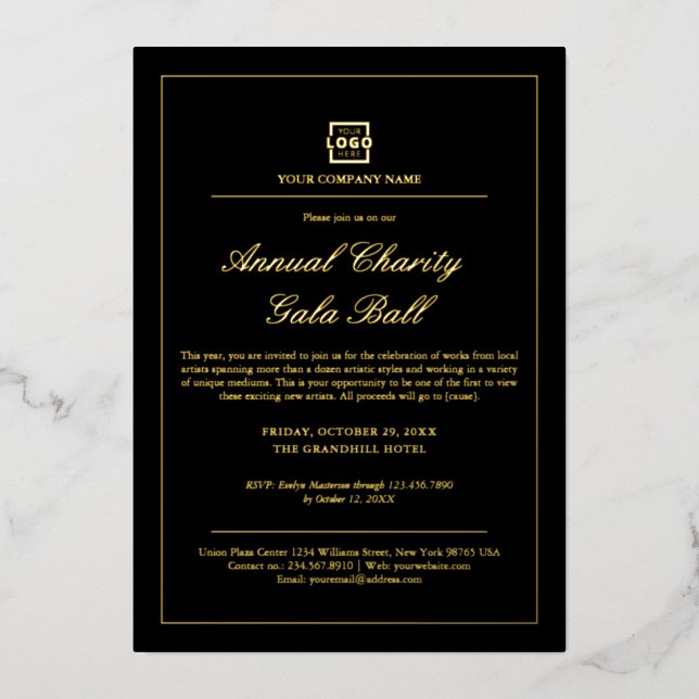 Invitation En Aluminium Parti d'événements d'entreprise personnalisée (Recto)
