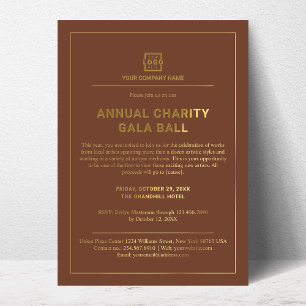Invitation En Aluminium Parti d'événements d'entreprise personnalisée