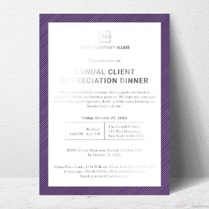 Invitation En Aluminium Parti d'événements d'entreprise personnalisée