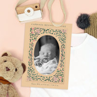 Patrimoine Floral Frame Ovale Photo Naissance