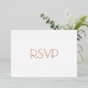 Invitation En Aluminium Personnalisé Modern Elegant Party Event RSVP Rose