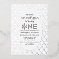 Petit flocon de neige 1er anniversaire