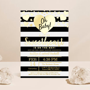 Invitation En Aluminium Petite Saint-Valentin Bébé Doux Fête Prénatale