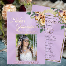 Photo & Floral - Quinceanera lavande
