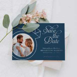 Invitation En Aluminium Photographie Personnalisée Massive Mariage Enregis