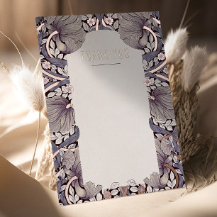Invitation En Aluminium Pimpernels Victoriens Morris Merci Mariage
