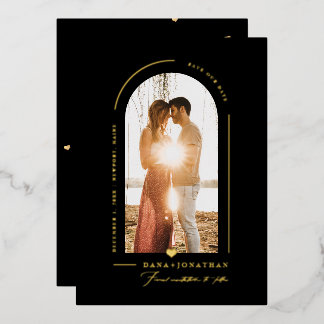 Invitation En Aluminium PixDezines do-it-yourself couleur Arche noire Enre