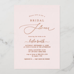 Invitation En Aluminium PixDezines Elegant Luxe Calligraphy Fête des marié