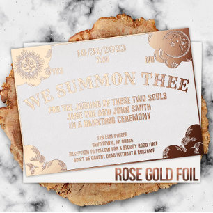 Invitation En Aluminium Planche Spirite Halloween Gothique Mariage & Baby