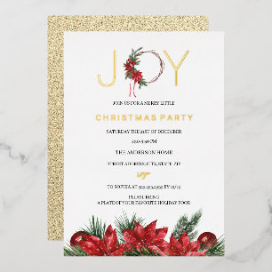 Invitation en aluminium pour couronne de Noël avec