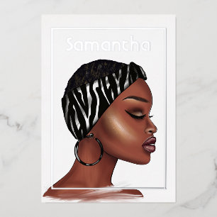 Invitation en aluminium pour fête d'anniversaire d