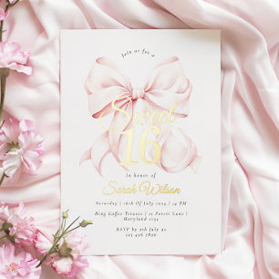Invitation en aluminium pour un anniversaire Sweet