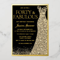 Quarante et fabuleux Golden Foil 40e anniversaire