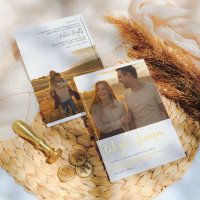 Real Foil Boho Script Typographie 2 Photos Mariage