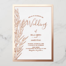 Real Foil Elegant Pampas Grass Mariage photo