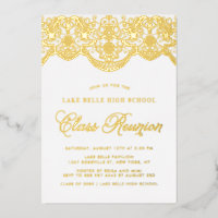 Réunion de classe élégante broderie florale en den