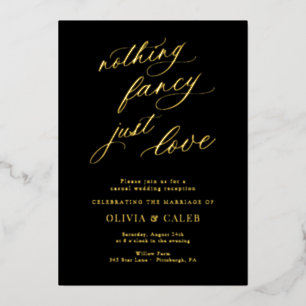 Invitation En Aluminium Rien De Fancy Just Love Mariage Réception