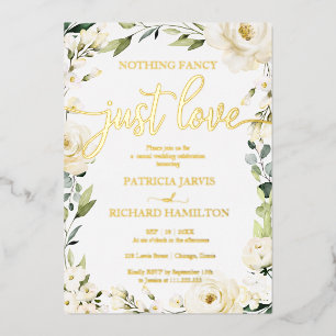 Invitation En Aluminium Rien de fantaisiste, juste un amour de mariage bla