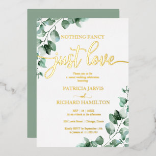Invitation En Aluminium Rien de fantaisiste, juste un mariage vert amour