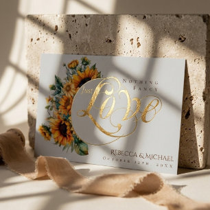 Invitation En Aluminium Rien de Fantastique Juste l'Amour Mariage Rustique