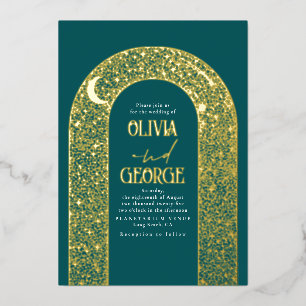 Invitation En Aluminium Romantique Moderne Mariage Celestin Turquoise Blue