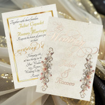 Rose Arc Borders & Calligraphy - Cream