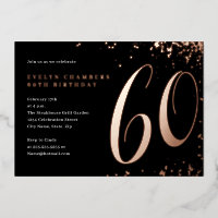 Rose Gold Confetti 60e anniversaire