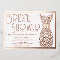 Rose Gold Mariage Gown Vintage Retro Fête des mari