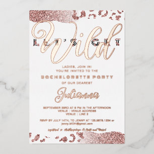 Invitation En Aluminium Rose Imaginons une fête d'enterrement de vie de je