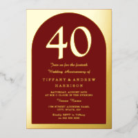 Rubis Rouge Bourgogne 40e Anniversaire de Mariage 