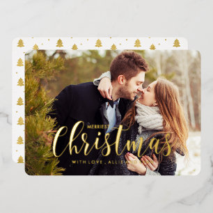 Invitation En Aluminium Salutation photo Gold Holiday Pines