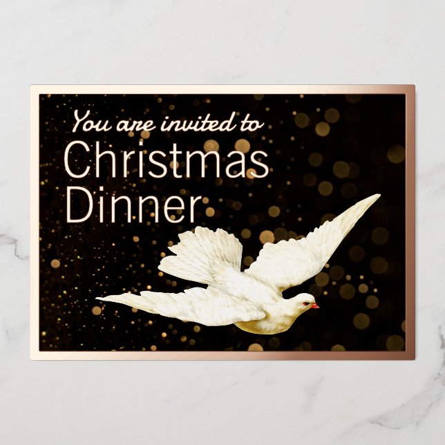 Invitation En Aluminium Soirée de Noël Soirée Soirée Soirée Soirée Soirée  (Recto)