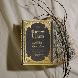 Invitation En Aluminium Story conte de fées bibliothèque livre répétition 
