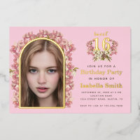 Sweet 16 Anniversaire Rose Girl Photo Orchids Arch