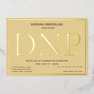 Invitation En Aluminium Tan Gold DNP Graduation