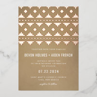 Tan Southwest Gleam Mariage Rose or