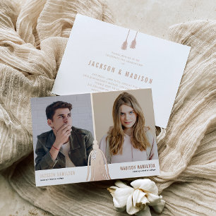 Invitation En Aluminium Tassel 2025 Joint Photo Graduation Party