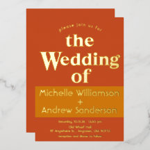 Terracotta Orange Moderne Rétro